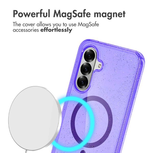 imoshion Sparkle Backcover met MagSafe Samsung Galaxy A56 - Glitter Paars
