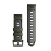 Garmin QuickFit® Siliconen bandje  - Garmin 26 mm aansluiting - Moss / Graphite
