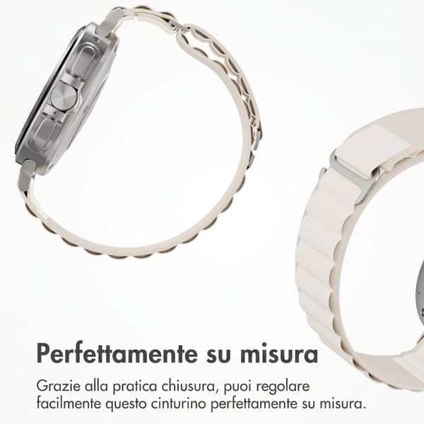 Accezz Nylon Alpine bandje Samsung Galaxy Watch Ultra 2 (2026) / Ultra (2024/2025) - Sterrenlicht