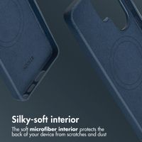 Accezz Leather Back Cover with MagSafe Samsung Galaxy S26 Ultra - Nightfall Blue