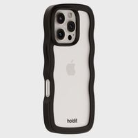 Holdit Wavy Case Apple iPhone 16 Pro - Black / Transparent