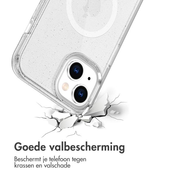 imoshion Sparkle Backcover met MagSafe Apple iPhone 14 - Glitter Transparant