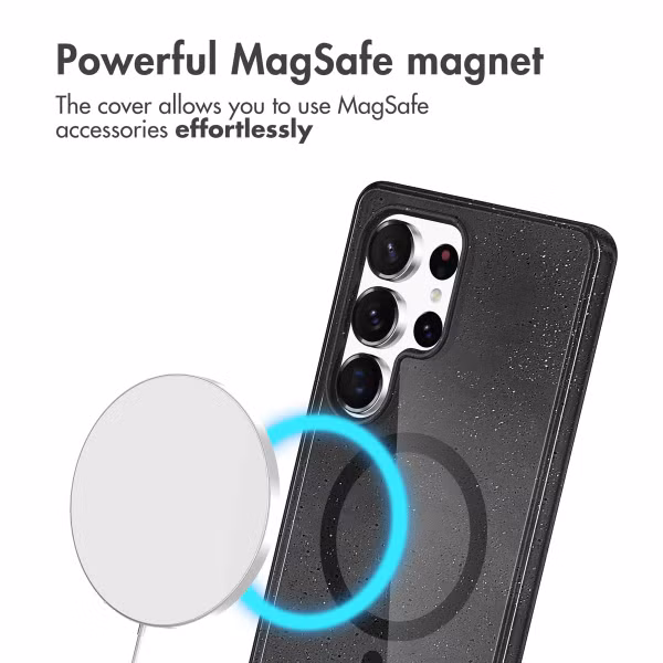 imoshion Sparkle Backcover met MagSafe Samsung Galaxy S24 Ultra - Glitter Zwart