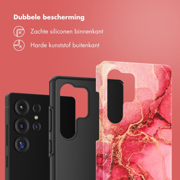 Selencia Vivid Backcover Samsung Galaxy S25 Ultra - Rosy Marble