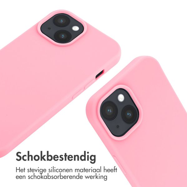 imoshion Siliconen hoesje met koord iPhone 15 - Roze