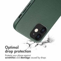 Accezz Leather Back Cover with MagSafe Apple iPhone 12 (Pro) - Cedar Green