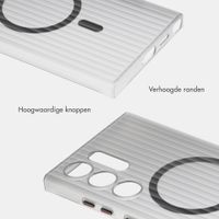 Accezz Lite Backcover met MagSafe | Fluted | Samsung Galaxy S24 Ultra - Grijs