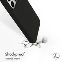 Accezz Liquid Silicone Back Cover Apple iPhone 14 Pro Max - Black