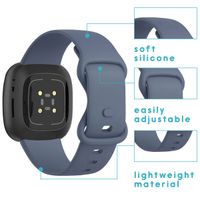 imoshion Siliconen bandje Multipack voor Fitbit Versa 4 / 3 / Sense (2) - Zwart / Groen / Blauw