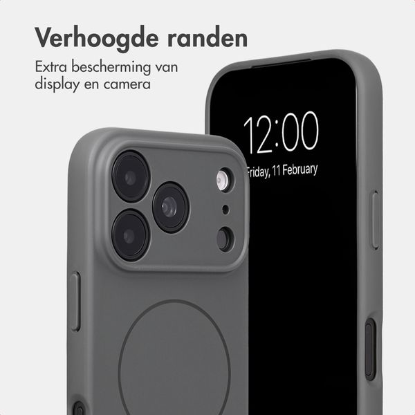 Accezz Grip Backcover met MagSafe Apple iPhone 18 Pro Max / 17 Pro Max - Grijs