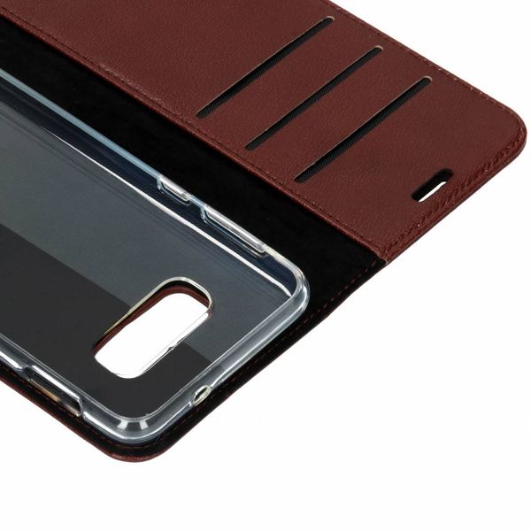 Valenta Leather Bookcase Samsung Galaxy S10e - Bruin