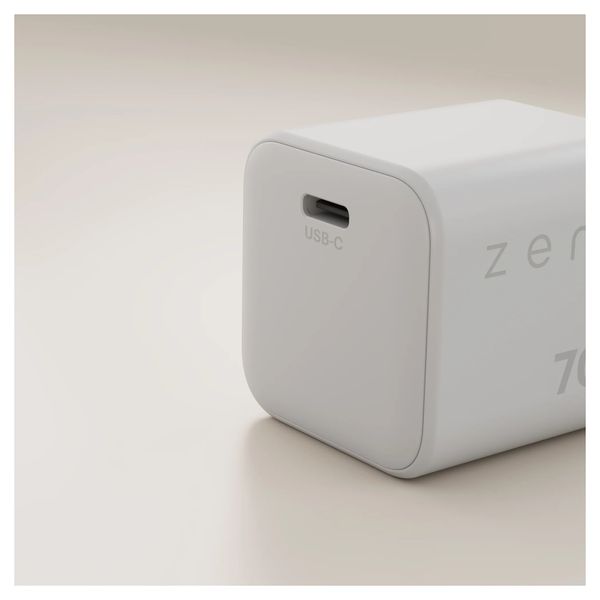 Zens Compact Oplader USB-C 70W - Power Adapter - Wit