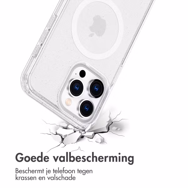 imoshion Sparkle Backcover met MagSafe Apple iPhone 15 Pro - Glitter Transparant