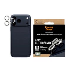 PanzerGlass Camera Protector Hoops Optic Rings voor de Apple iPhone 17 Pro / 17 Pro Max - Glitter Zilver