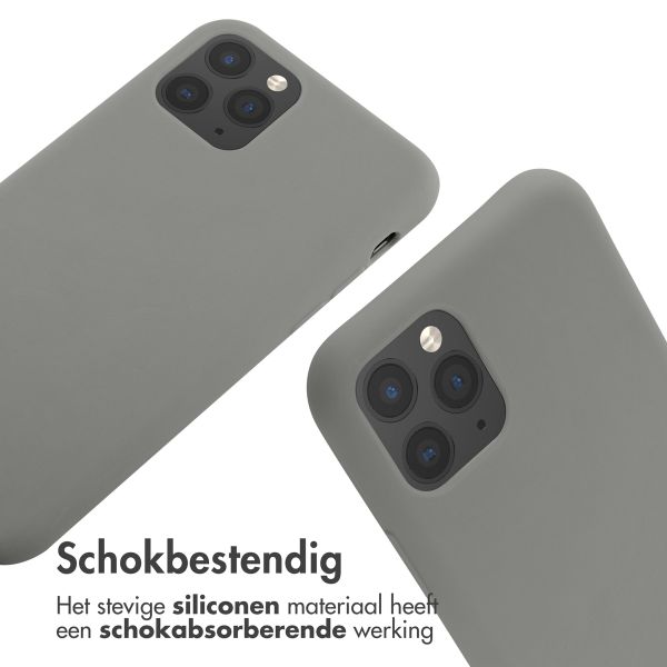 imoshion Siliconen hoesje met koord iPhone 11 Pro - Lichtgrijs