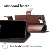 imoshion Luxe Bookcase Apple iPhone SE (2022 / 2020) / 8 / 7 / 6(s) - Donkerbruin