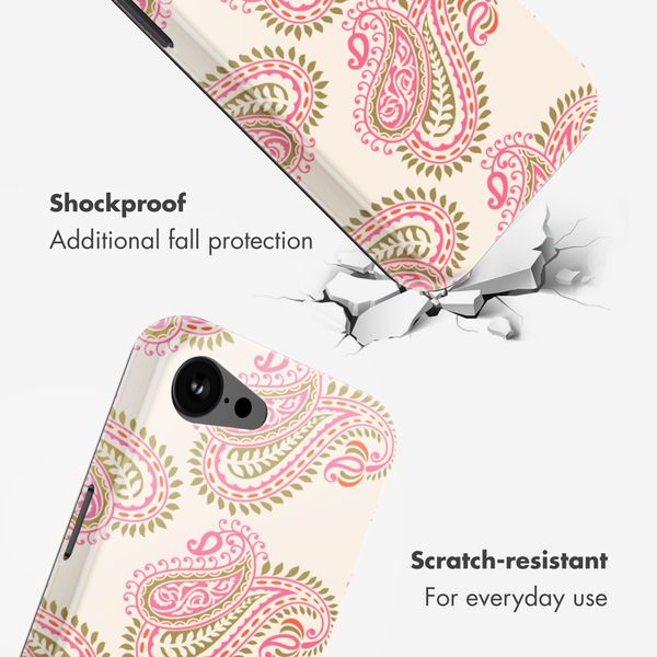 Selencia Vivid Back Cover with MagSafe Apple iPhone 17e / 16e - Paisley Blush