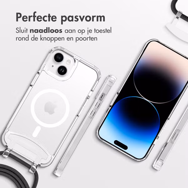 imoshion MagSafe Backcover met afneembaar koord Apple iPhone 14 - Transparant