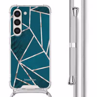 imoshion Design hoesje met koord Samsung Galaxy S23 - Petrol Green Graphic