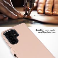 Selencia Genuine Leather Book Case Samsung Galaxy S26 Ultra - Dusty Pink