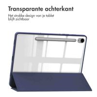 imoshion Trifold Hardcase Bookcase Samsung Tab S9 FE 10.9 inch / Tab S9 11.0 inch - Donkerblauw