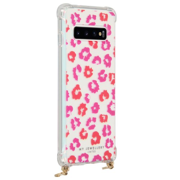 My Jewellery Design Softcase Koordhoesje Samsung Galaxy S10 - Leopard