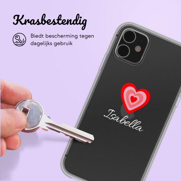 Hoesje met eigen foto en/of tekst Apple iPhone 11 - Hartje
