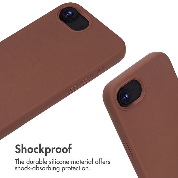 imoshion Silicone Case with Strap Apple iPhone 17e / 16e - Brown