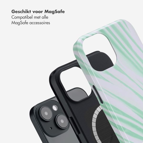 Selencia Vivid Backcover met MagSafe Apple iPhone 14 - Nature Grayed Jade