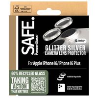 SAFE by PanzerGlass Camera Lens Protector iPhone 16 / 16 Plus - Glitter Silver