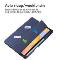 imoshion Trifold Hardcase Bookcase Samsung Galaxy Tab S6 Lite (2020/2022/2024) - Donkerblauw