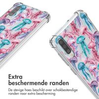 imoshion Design hoesje met koord Samsung Galaxy A50 - Jellyfish Watercolor