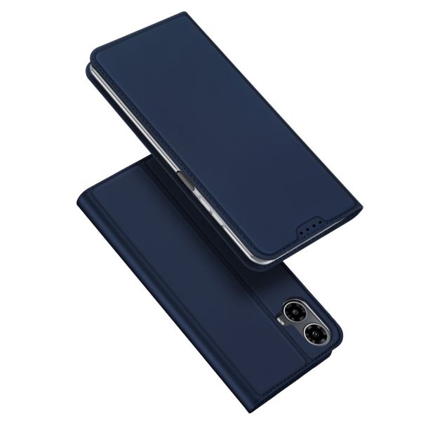 Dux Ducis Slim Softcase Bookcase Motorola Moto G34 - Donkerblauw