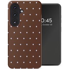Selencia Vivid Case Samsung Galaxy S26 - Happy Dots Chocolate