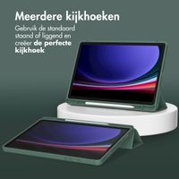 Accezz Smart Silicone Bookcase Samsung Galaxy Tab A9 8.7 inch - Donkergroen