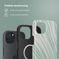 Selencia Vivid Backcover met MagSafe Apple iPhone 15 - Nature Grayed Jade