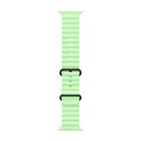 Apple Ocean Band Apple Watch Series 1 t/m 11 / SE / Ultra (44/45/46/49 mm) - Neon / Green Black Titanium