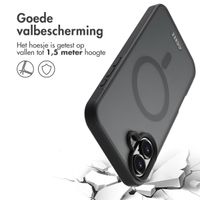 Accezz Rugged Frosted MagSafe Backcover Apple iPhone 16 Plus - Zwart