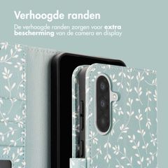 imoshion Design Bookcase Samsung Galaxy A56 - Smoke Green Flowers