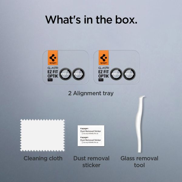 Spigen GLAStR EZ Fit Optik Pro Camera Protector 2 Pack Samsung Galaxy Z Flip 7 - Black