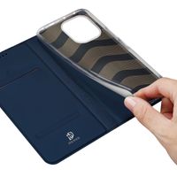 Dux Ducis Slim Softcase Bookcase Xiaomi Redmi Note 14 (4G) - Donkerblauw