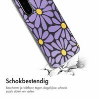 imoshion  Design hoesje Samsung Galaxy A56 - Tropical Violet Flowers Connect