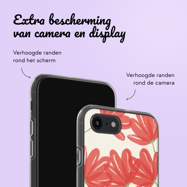 Hoesje met eigen foto en/of tekst Apple iPhone SE (2022 / 2020) / 8 / 7 - Bloemen