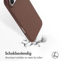 Accezz Liquid Silicone Backcover met MagSafe Apple iPhone Air - New Tea Brown