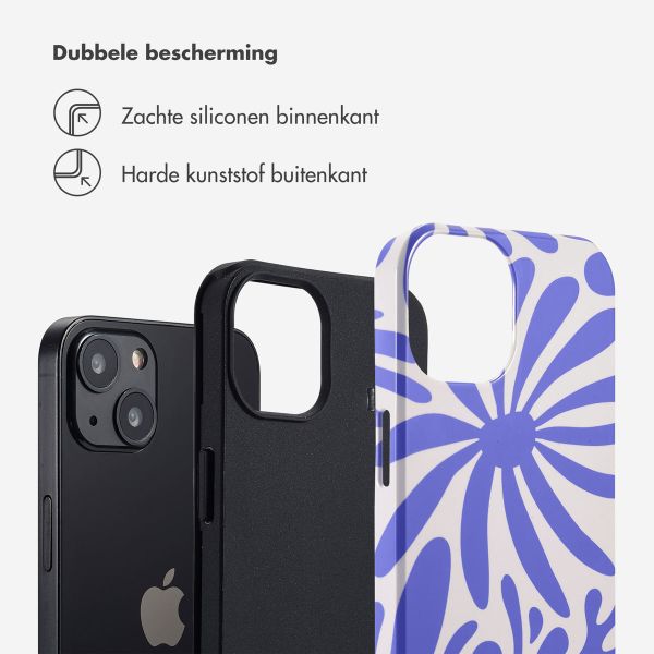 Selencia Vivid Backcover Apple iPhone 13 - Modern Bloom Sapphire Blue