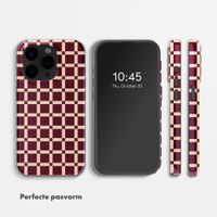 Selencia Vivid Backcover met MagSafe Apple iPhone 15 Pro - Check This Burgundy