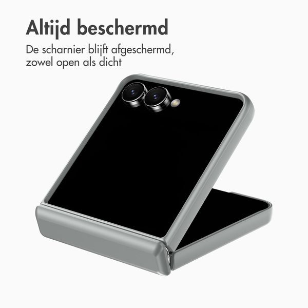 Accezz Color Backcover met MagSafe en Ringstand Samsung Galaxy Z Flip 8 - Grijs