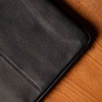 Accezz Leather Laptop hoes met rits 15-16 inch - Laptopsleeve - Zwart