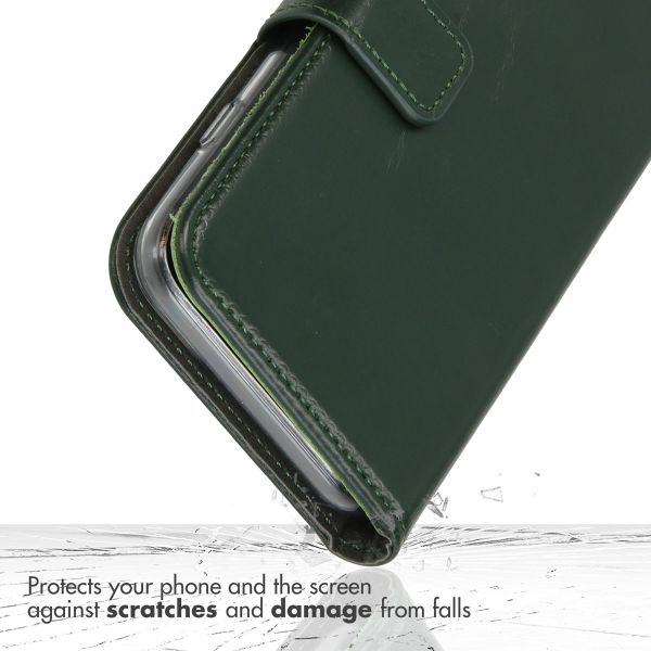 Selencia Genuine Leather Book Case Samsung Galaxy S26 Plus - Green