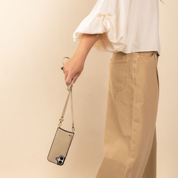 Selencia Crossbody telefoonkoord - Beige